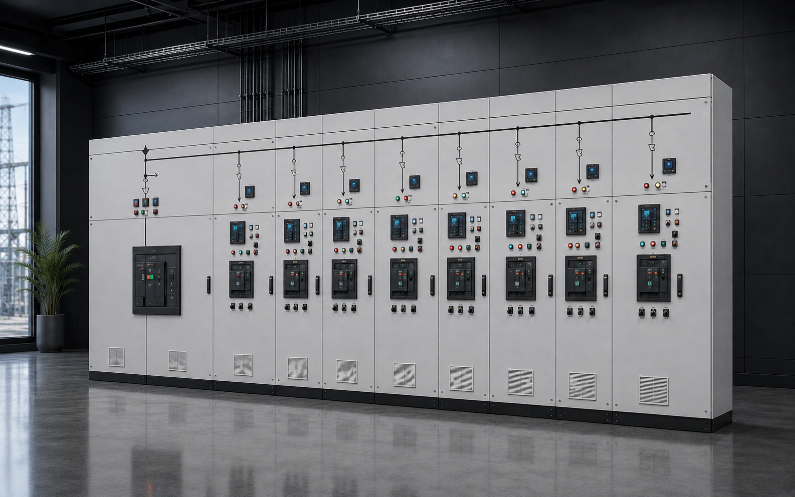 Electrical feeder protection panel